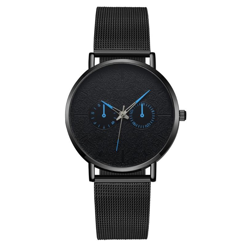 

Wristwatches Men Watches Luxury Stainless Steel Mesh Military Quartz Watch Women Wristwatch Relogio Masculino