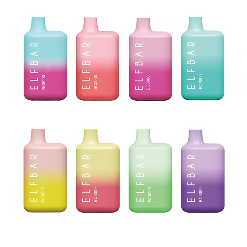 

newst ELF BAR BC5000 E Cigarettes Disposable Vape 13ml MESH Coil Pods 650mah Recharged Battery Vapes Box Device