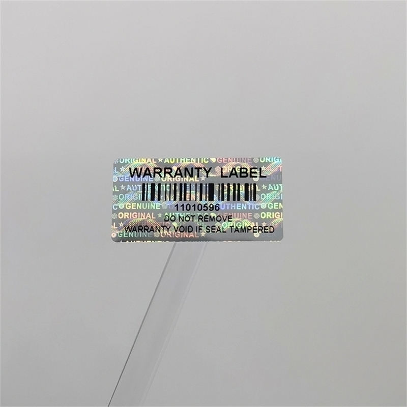 

1000pcs 30x15mmm Holographic Warranty Barcode Serial Number Stickers Tamper Proof Sealing Void Security Label Customized 220607