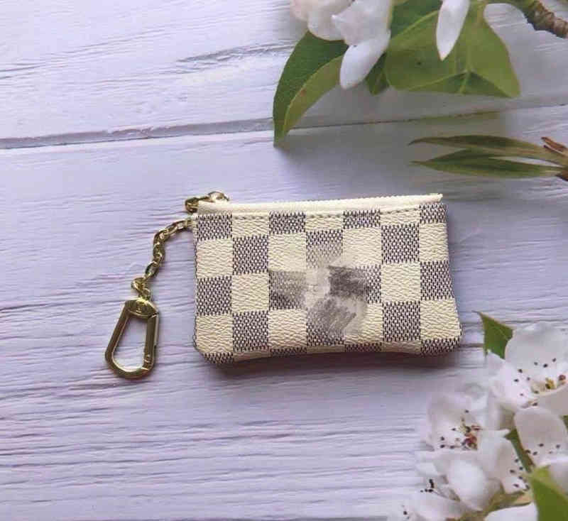 

Designer Leather Long L Vs Wallet Europe And America Woman Mens Fashion Brands Old Flower Coin Key Bag Creative Classic Zipper Card Chain Wallet