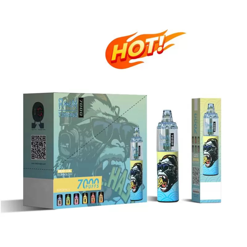 

Genuine RandM Tornado 7000 Smoking Disposable Electronic Cigarette Mesh Coil R and M Electronic Cigarettes with Colorful Lights