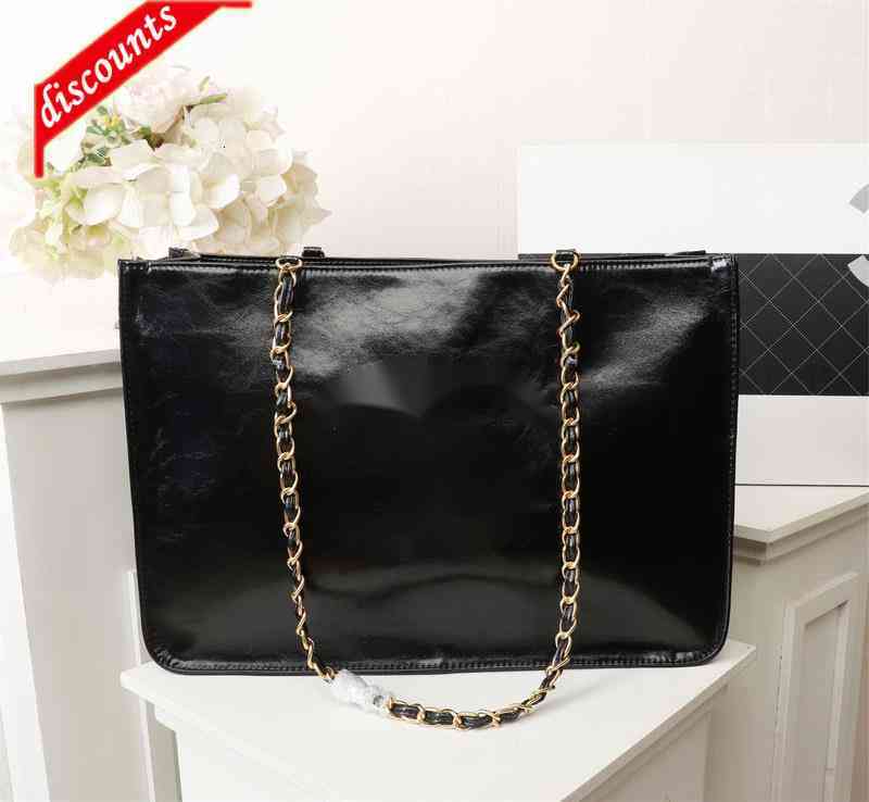 

Brand Cc Bags Design Luxury 8896 8897 Letter Shoulder Chain Woman's Gst Shopping Jumbo Maxi Bag Lambskin Oil Wax Leather Vintage Plaid Hand, Picture show