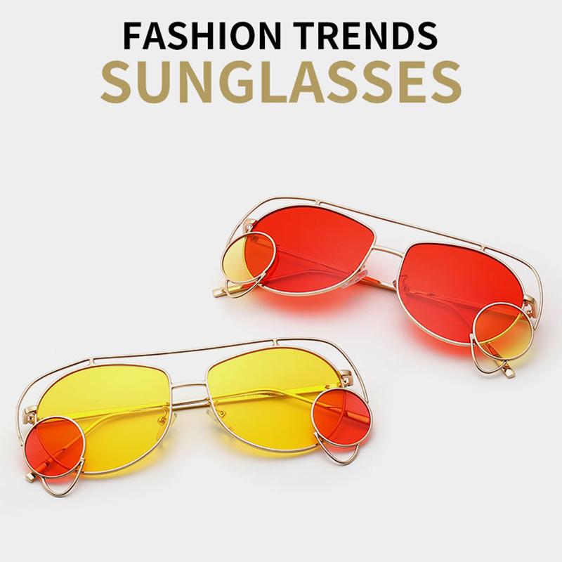 

Sunglasses Unique Women Square Brand Designer Avant-garde Trend Street Shooting Glasses Frame Men Custom SunglassesSunglasses