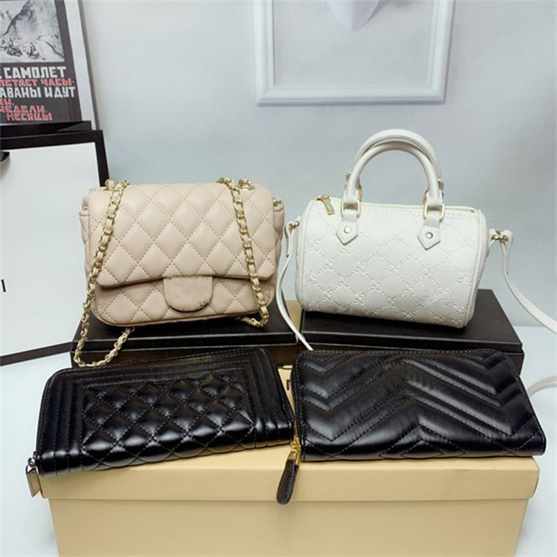 

Shoulder Bag Designer Welfare Discount Three-piece Set Four-piece Set Portable Messenger Wallet Group Purchase Sale Luxury Tote Temperament XB40011, Box cost to buy no bag