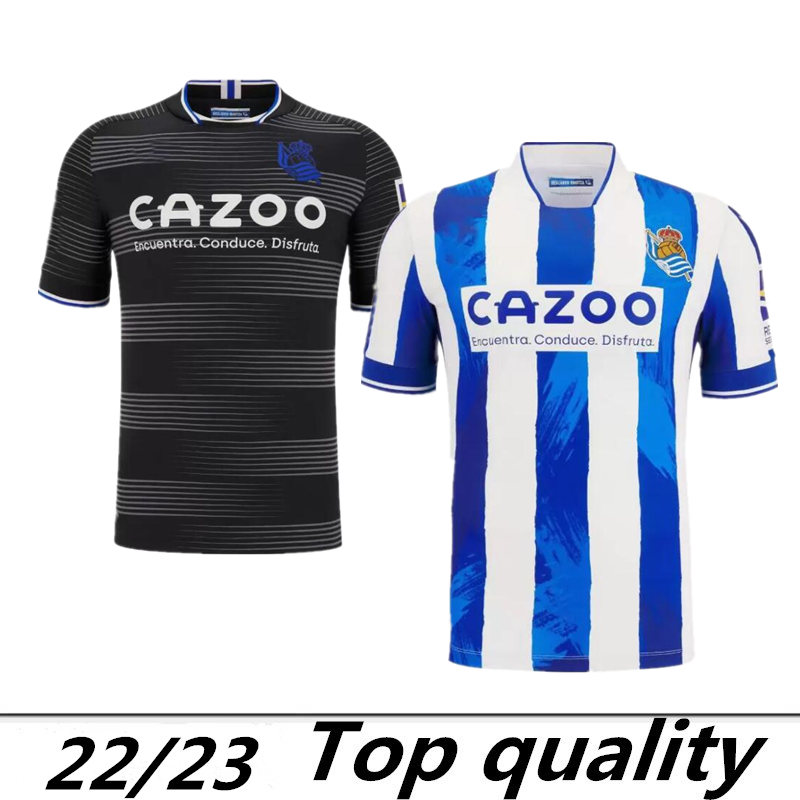 

Real Sociedad 2022 2023 Soccer Jersey Merino OYARZABAL Isak Guridi Januzaj DAVID SILVA Robin Le Normand JUANMI 22 23 camiseta de futbol Football Shirt home away