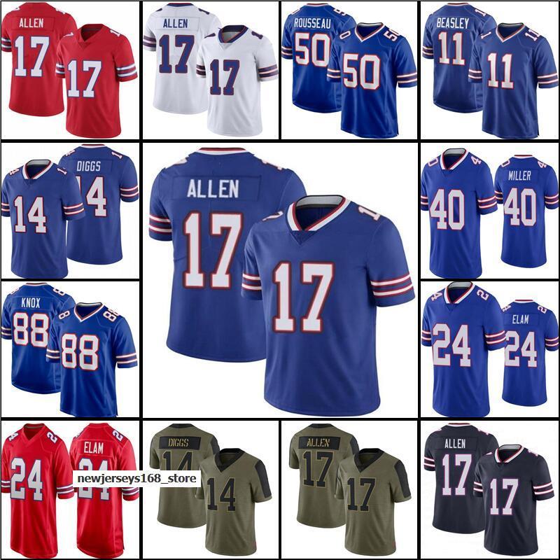 

Jersey 17 Josh Allen 14 Stefon Diggs Football Von Miller 88 Dawson Knox O.J. Howard Micah Hyde Gabriel Davis Jim Kelly Cole Beasley Rousseau''nfl''Jersey, Men jersey