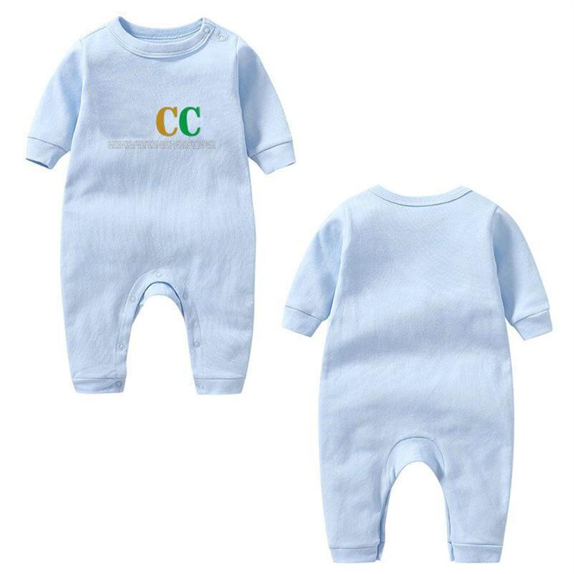 

In stock Baby Rompers Spring Autumn Boy girls Clothes Romper Cotton Newborn Kids Designer Jumpsuit fashion Clothing3044, Gray