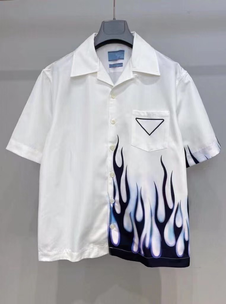 

Summer Mens T Shirts designer shirt men tee Bowling Casual Printed Button Lapel Cardigan top High quality fashion short sleeve man shirt business affairs T-shirt xxl, No.2