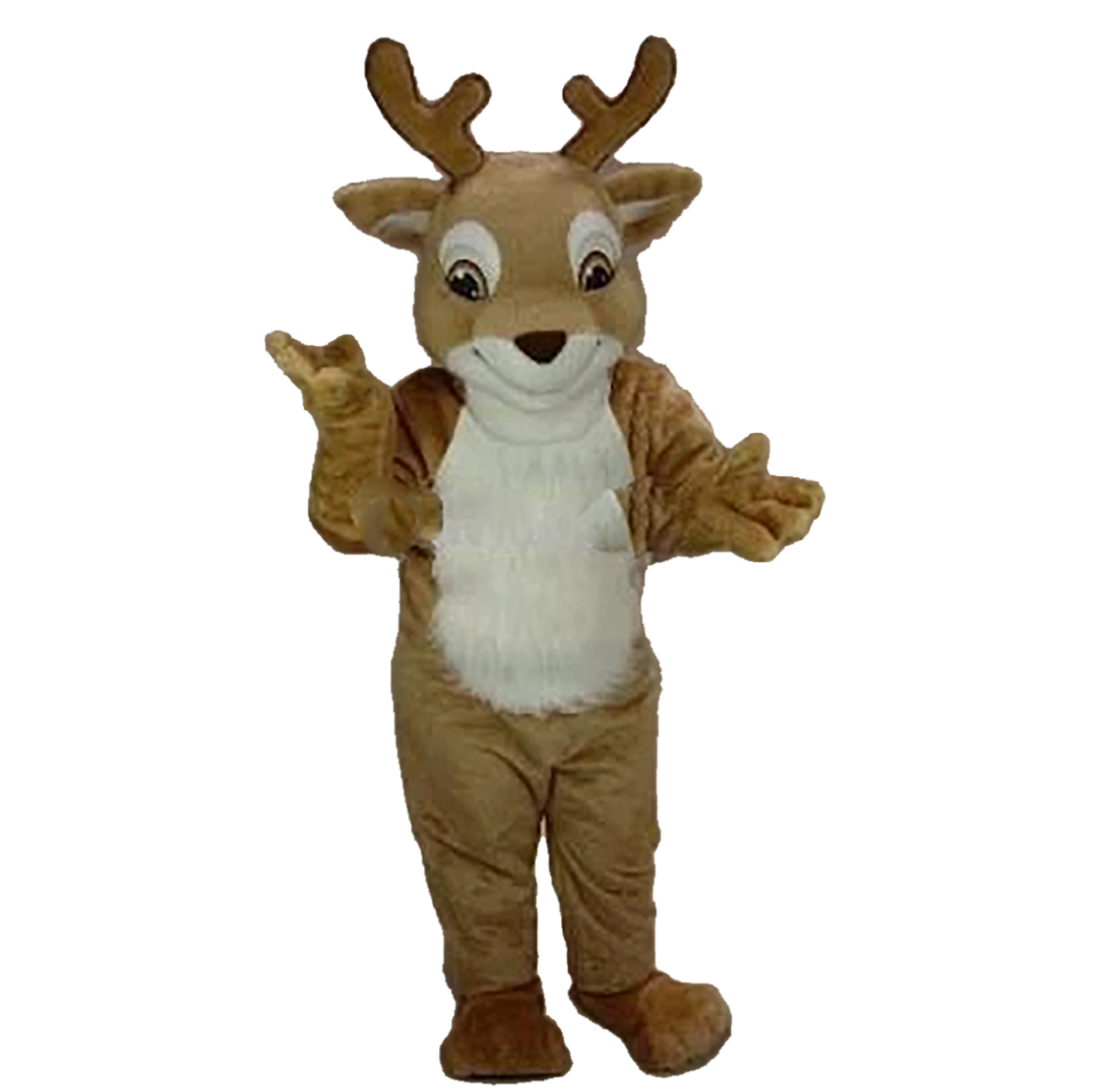 

Adult cute High Quality Cute Deer Mascot Costume Fancy Dress Party Outfit, As pic