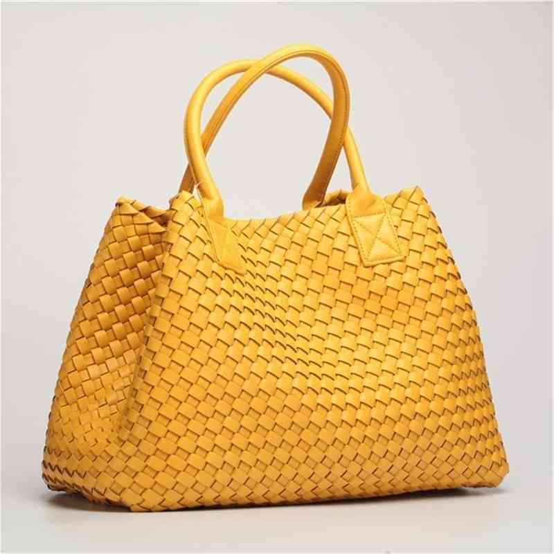

Bvs Bottegas Tote Handbags Venetas Woven 2022 Fashion Women's Single Shoulder Capacity Handbag Large Bag, Orange