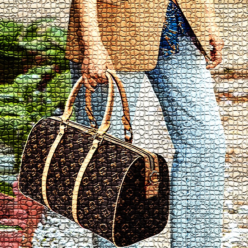 

Duffel Bags AA+ SIZE 43-45CM black brown blue flower PVC holiday fashion Mens Womens travel bag luggage Designer handbags large capacity sport outdoor tote 51885, Aa+ bags 45cm as pic