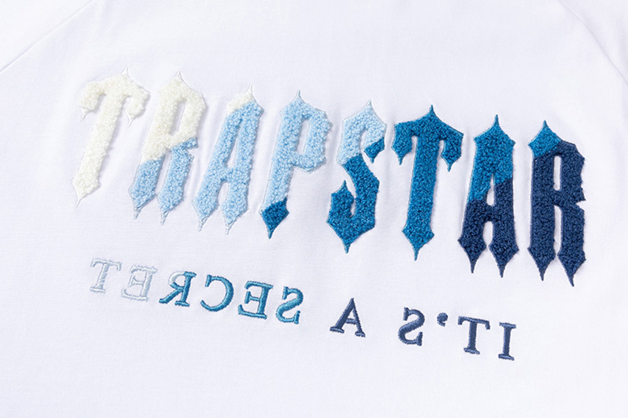 

Trapstar London t shirt Chest White-Blue Color Towel Embroidery mens Shirt and shorts High Quality casual Street shirts British Fashion Brand suits, Supplement (not shipped separately)