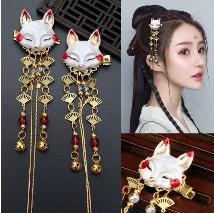 

Hair Clips & Barrettes Japanese Anime Women Headdress Kawaii Tassel Step Shake Hairpin Cosplay Props Girl Clothing AccessoriesHair BarretteH