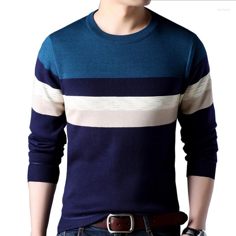 

Men's Sweaters Sweater Men's Winter Casual Thick Warm Long Sleeve Pullover Plus Size Slim Striped Fleece Men 4XLMen's Mari22, 508 blue