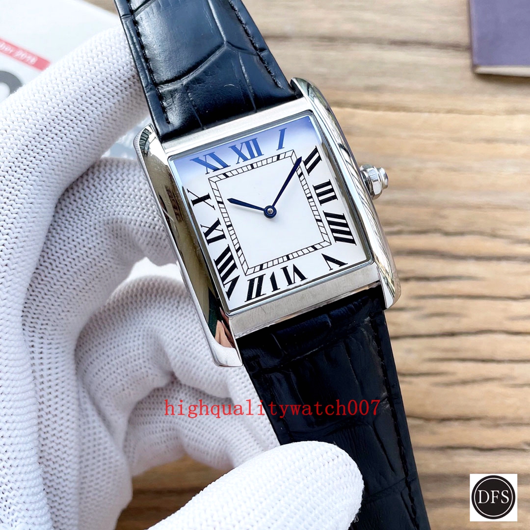 original Box high-quality Watch New Version Unisex White Black Dial VK Quartz Chronograph Working 316L 18K Rose Gold Leather Strap Bands Mens Fas
