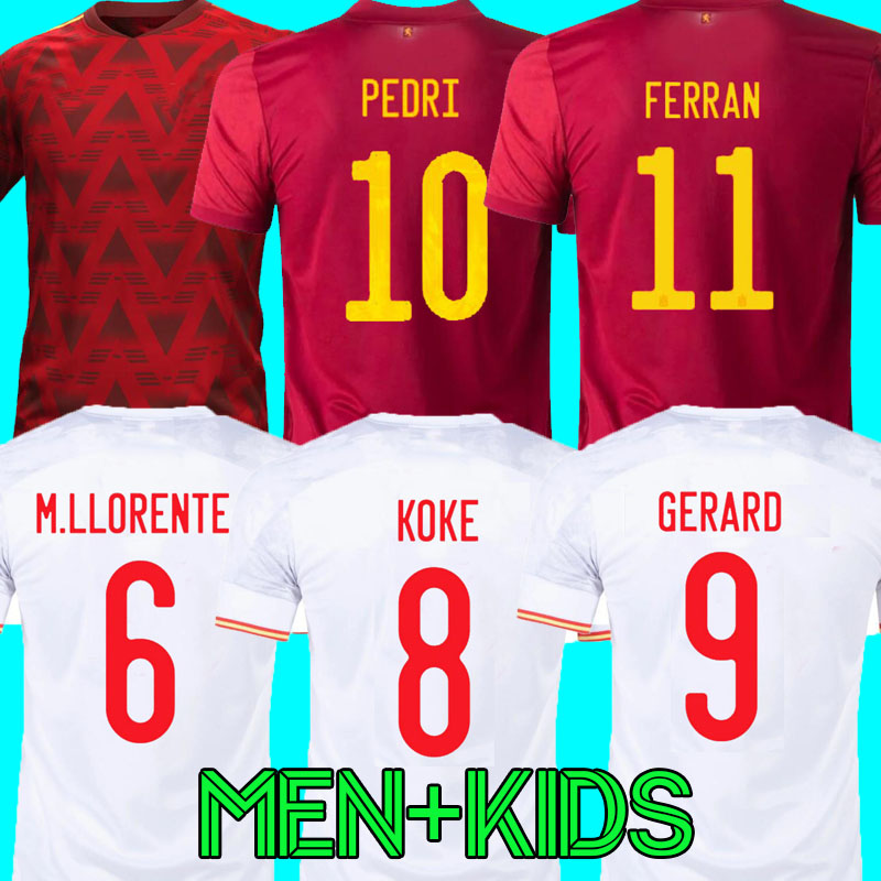 

MORATA 2022 2023 Espana soccer jersey GERARD #10 PEDRI FERRAN KOKE SARABIA Spain 22 23 OYARZABAI M.LLORENE ADAMA RAMOS THIAGO Gaya football shirt camisetas de futbol, Away player version