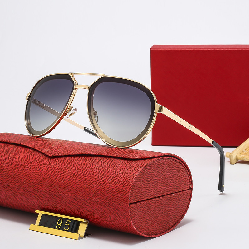 

Sunglasses Designer Gold silver Fashion Women Men Sun glasses Sunshade eyeglass Composite Metal Rimless Optical Rectangle Frame Classic 13