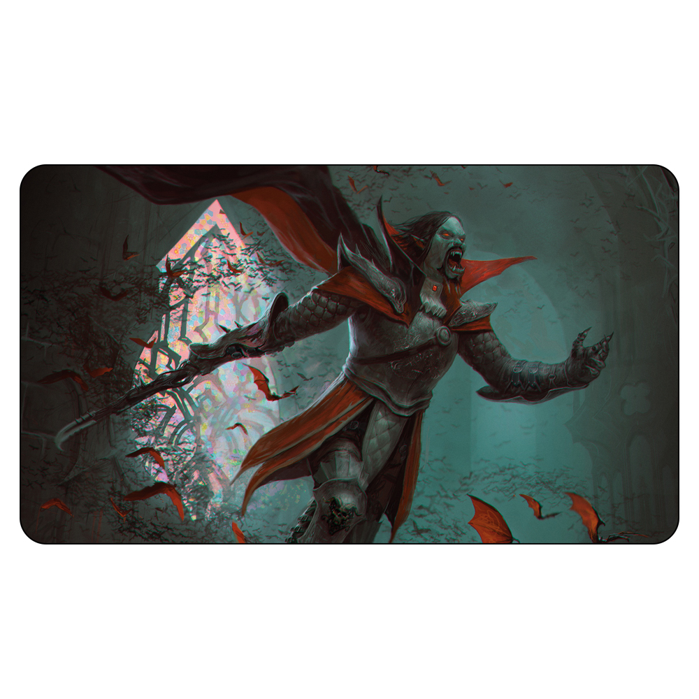 

TCG Playmat Magic Board Game Playmat: DRACULA, LORD OF BATS (INNISTRAD:CRIMSON VOW) 60*35cm size Table Mat