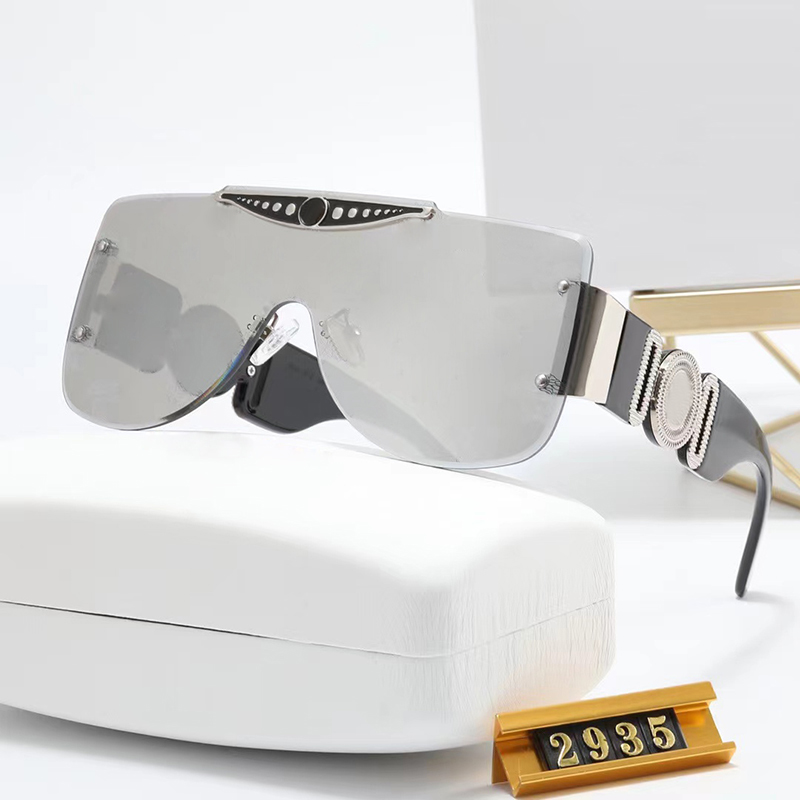 Lunettes de soleil de marque surdimensionnées pour les femmes imprimées à la mode de lunettes ovales mixtes carré wayfarer classic mens masque an