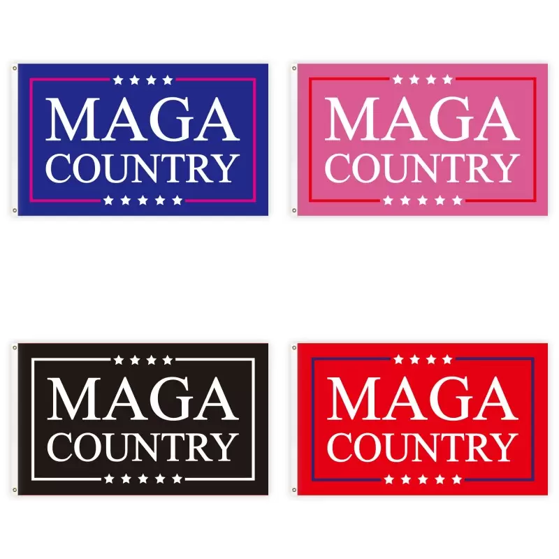 

2024 MAGA COUNTRY USA Flag Donald Trump Election President Banners