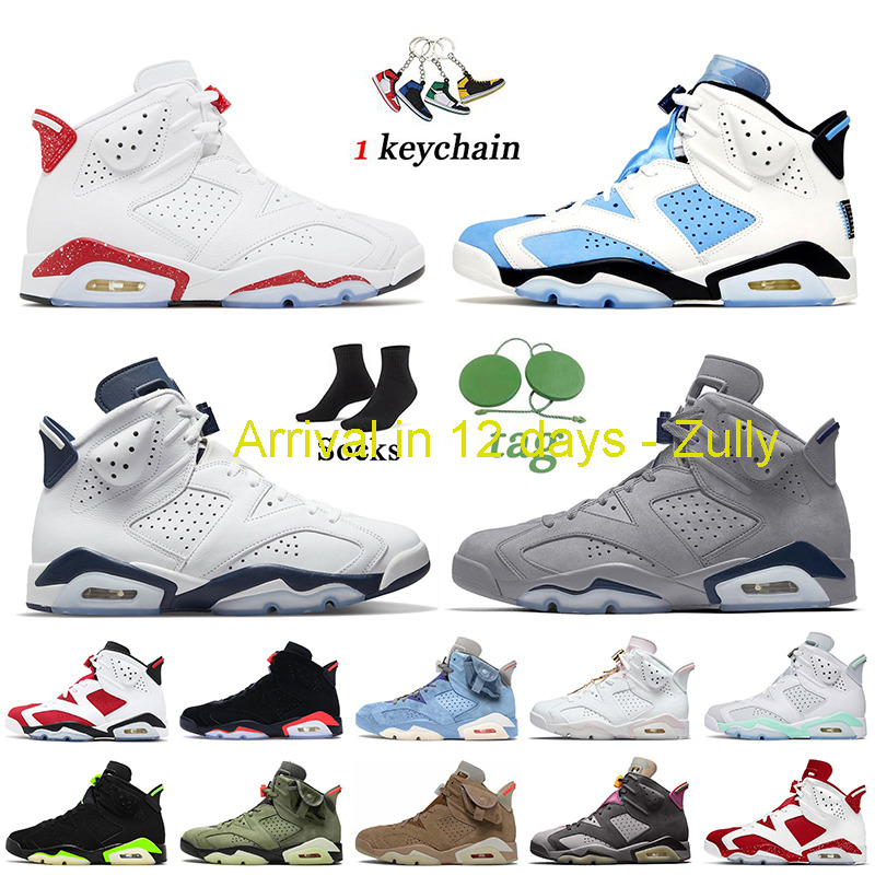 

2022 Mint Foam Jumpman 6 6s UNC Basketball Shoes Red Oreo Midnight Navy Georgetown Gold Hoops Bordeaux Carmine Cactus Jack Black Infrared, C15 black infrared 36-47