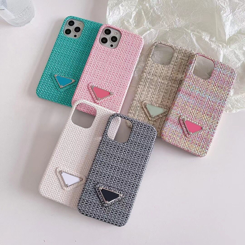 

Designer Luxury Letter Phone Cases For Iphone 13 Pro Max 12 11 ProMax X Xs Xr Xsmax 7 8 7P Shockproof Leather Triangular Shell Cases, No.1