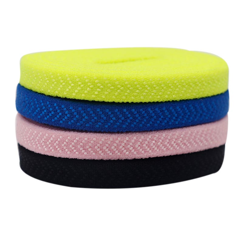 

Slip-proof 6mm Black Shoelaces 120cm silicone 4 Colors Stretch Shoelaces Super Bootlaces Shoe Laces for Queens Kids