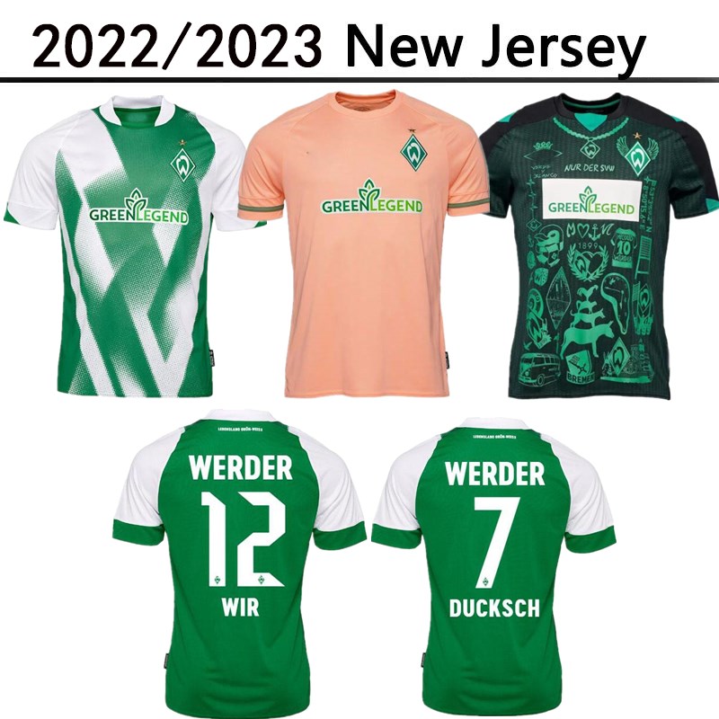 

22 23 Werder Bremen home away Special SOCCER JERSEY Marvin Ducksch Leonardo 2022 2023 Bittencourt BLACK GREEN How FOOTBALL SHIRTS THAILAND QUALITY