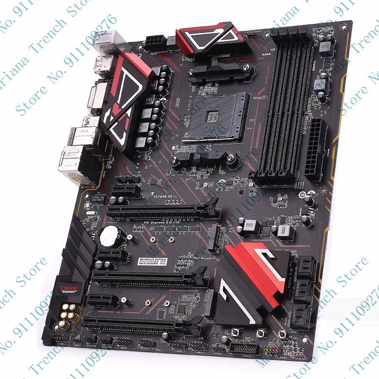 

Motherboards X370AK X5 For COLORFUL Gaming Motherboard Socket AM4 Ryzen/7th Gen A Series/Athlon II/Athlon DDR4 M.2 PCI-E 3.0 USB3.1