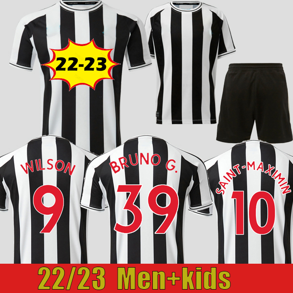 Newcastle Soccer Jersey 130 Years 22 23 WOOD BRUNO G. WILSON SHELVEY ALMIRON 2022 2023 JOELINTON Football Shirt NUFC GAYLE MAXIMIN TRIPPIER Men kit Kids Equipment sets
