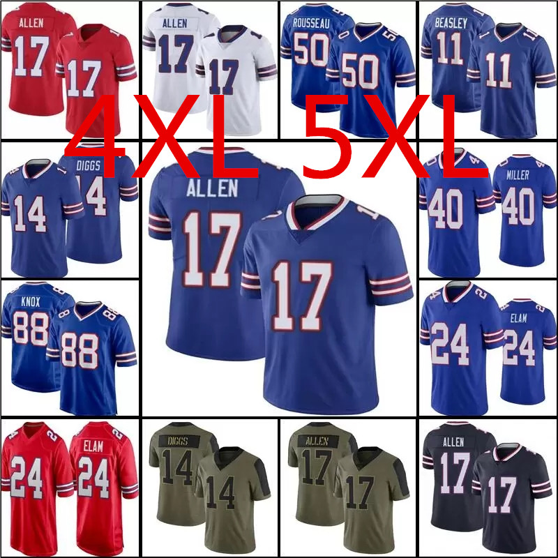 

Custom Josh Allen Stefon Diggs Knox Football Jersey 5XL Matt Milano Von Miller Micah Hyde TreDavious White Damar Hamlin Dalton Buffalo''Bills''Kincaid, 2023
