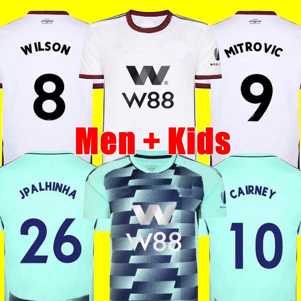 

22 23 CAIRNEY Mitrovic SOCCER JERSEYS Home away 2022 2023 camiseta de futbol KEBANO WILSON MUNIZ J. Palhinha ROBINSON men kids kit FOOTBALL shirts Uniform tops, Away kids
