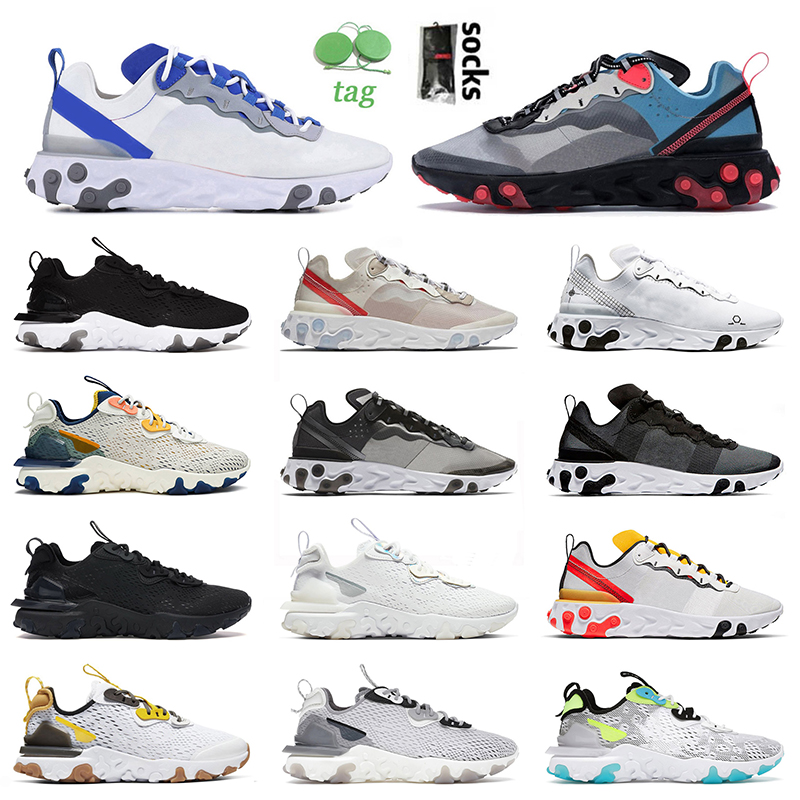 

2022 Fashion Epic Vision Element 55 87 Running Shoes Mens Women White Royal Solar Red Black Iridescent Sail Schematic Anthracite Vast Grey OG Sneakers Jogging 36-45, D7 40-45 vast grey