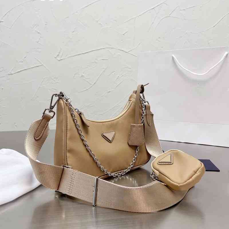 

Shoulder Bags Designer Bags Luxury Handbag Woman Nylon Bag Black Messenger Crossbody Purse Simple Chain Tote Lady Wallet 220523, Red