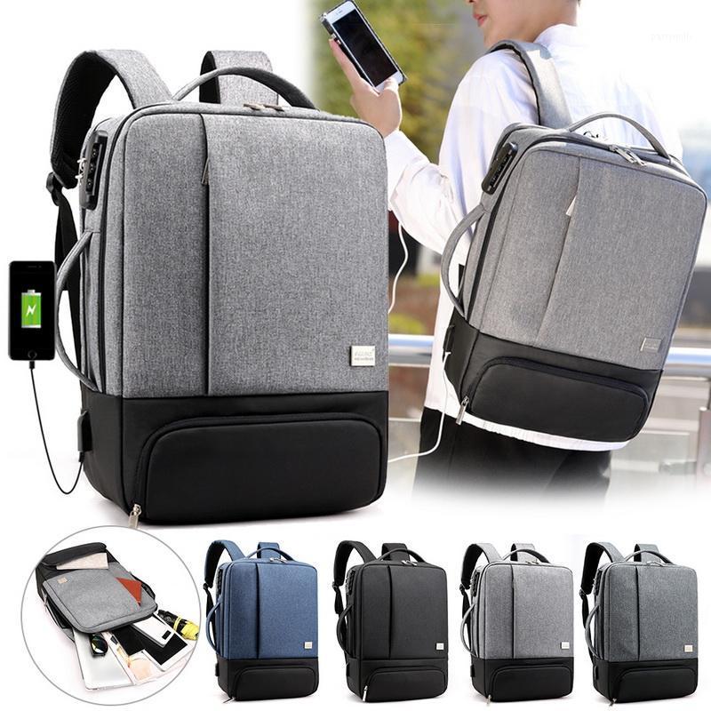 

Backpack Men Laptop USB Charging Backbag Travel Daypacks Male School Bookbag Leisure Anti Theft Mochila 2022