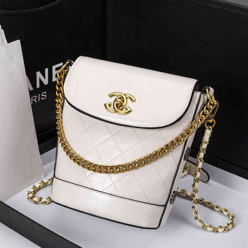 

Factory Online Export Designer Tide Brand Ladies Bags 2022 New Style Leather Women's Single Shoulder Messenger and Summer Bucket, White