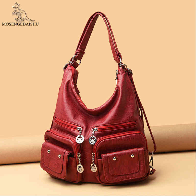 

Fashion Tote Luxury Brand Designer Shoulder s for Women 2022 High Quality Soft Leather Handbag Large Casual Bag, Auburn