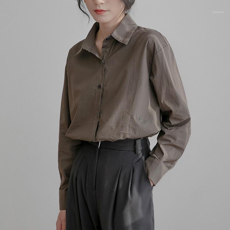 

Women' Blouses & Shirts Women 2022 Feminine Blouse Top Long Sleeve Casual Loose Plus Size, Grey