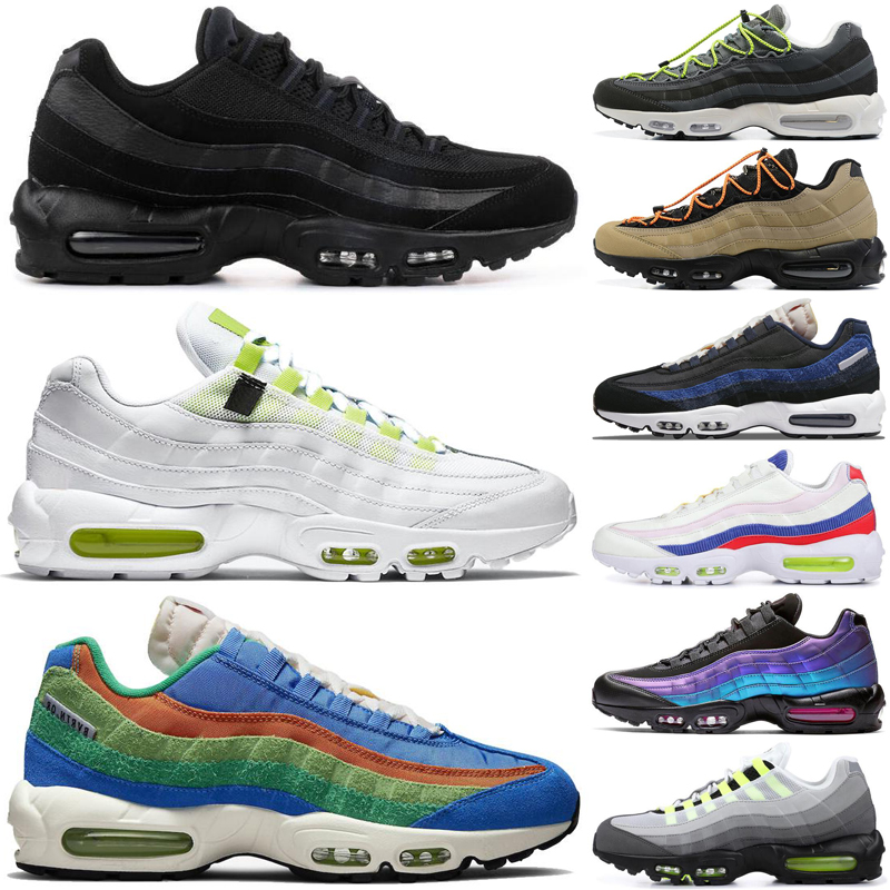 

95 mens running shoes 95s Triple Black white Worldwide Throwback Future Panache Neon Bordeaux men trainers sports sneakers, #1 triple black