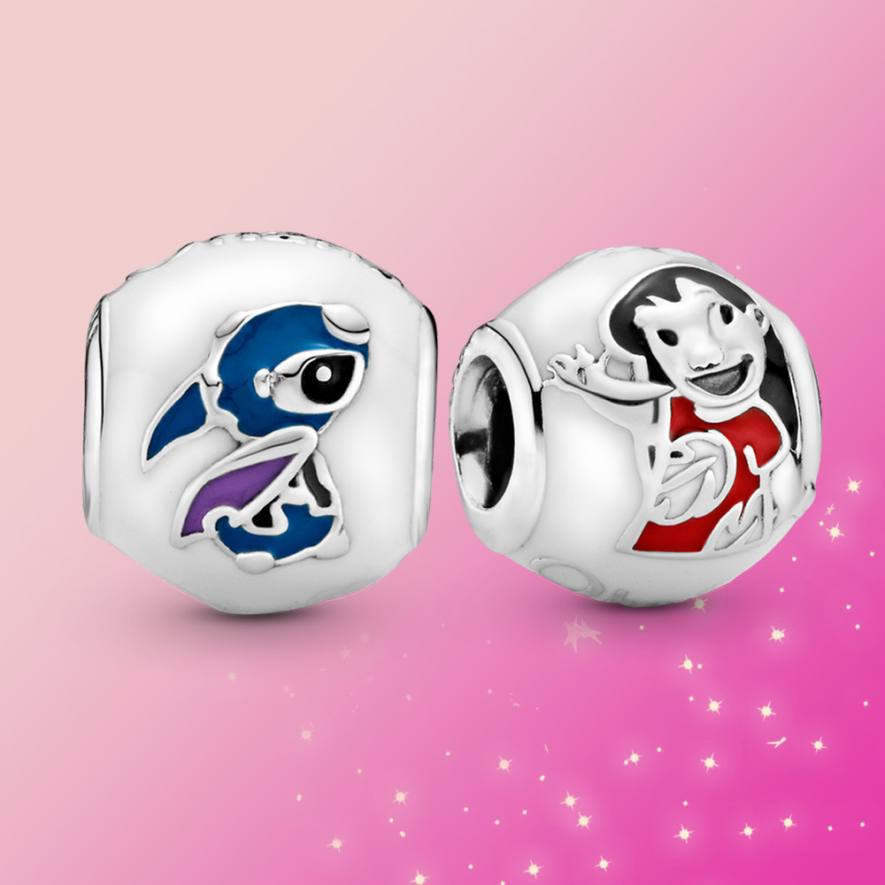 

Real 925 silver charm Stitch charm bead Fit Pandora Bracelet for women jewelry gift