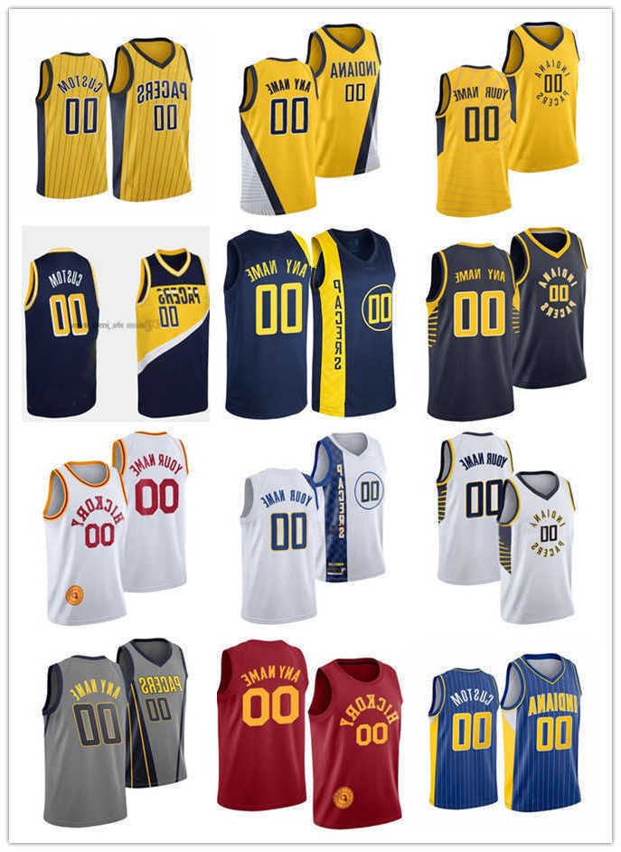 

75th Mens Womens Youth Indiana''Pacers''9 T.J. McConnell 0 Tyrese Haliburton 24 Buddy Hield 6 Lance Stephenson 15 Reggie Perry Custom Basketball Jersey, Color