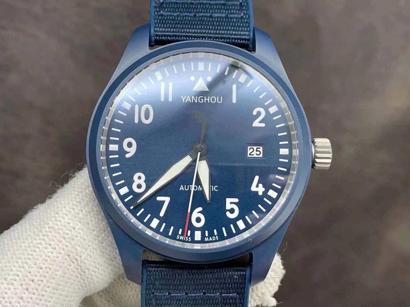 

Luxury Watches for Men M Factory ETA 2892 bule ceramic blue Mechanics Wristwatch Pilot Mark 18 Mechanical Swiss High-end Brand Men's Fully Automatic Waterproof watch