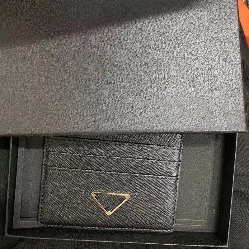 

2022 Classic Luxury Bag Men's Wallet Bag Cross Seven card slots Brand Leather Hand Hold with Box, Red