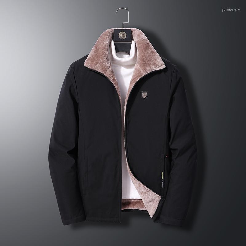 

Men's Down & Parkas 8XL Men Winter Casual Classic Warm Thick Fleece Jacket Coat Autumn Fashion Pockets Windproof Parka Plus Size Guin22, Grey