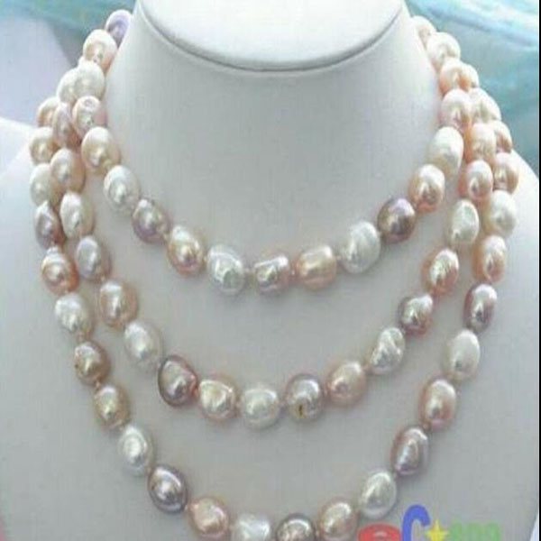 

Natural 7-8mm Multi-color Freshwater Baroque Pearl Necklace