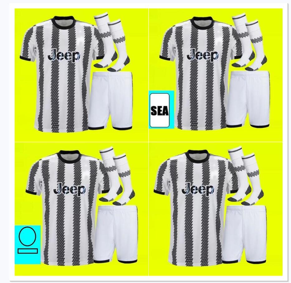 

22 23 VLAHOVIC POGBA soccer jerseys FOURTH KIT 2022 2023 CHIESA McKENNIE Top football shirts LOCATELLI 4th Kits Men Kids Sets, Red