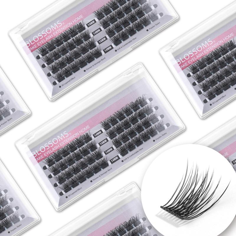 

False Eyelashes DIY Clusters Eyelash Extension Dovetail Segmented Lashes 48 Volume Natural BundlesFalse
