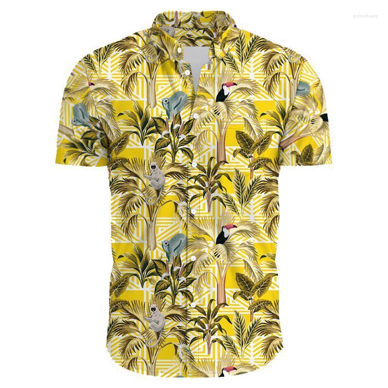 

Men' Casual Shirts Men' Hawaiian Floral Button Beach Oversized Printed ShirtsMen' Quin22, Rhe00105yn