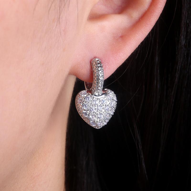 

Dangle & Chandelier Classic Women Heart Drop Earrings Fashion Romantic Love Artistic Jewelry Accessories For Girl Friend GiftDangle