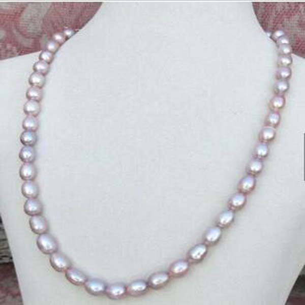 

Natural AAA South Sea Purple Genuine Pearl Necklace 14k